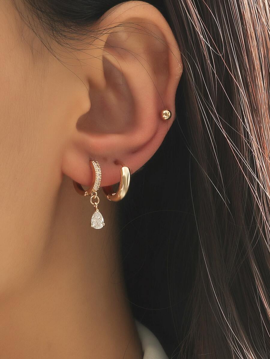 "Lucia" 3pc Stud Earrings