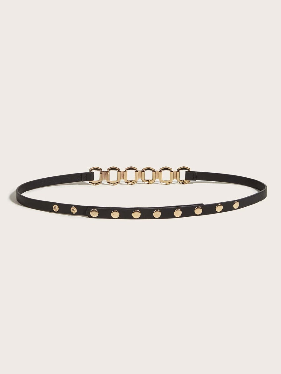 "Samantha" Black Waist Belt