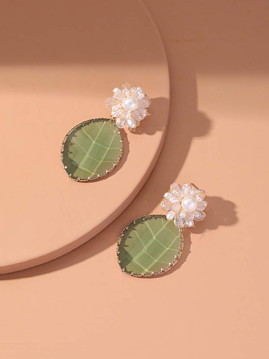 "Verona" Flower Drop Earrings