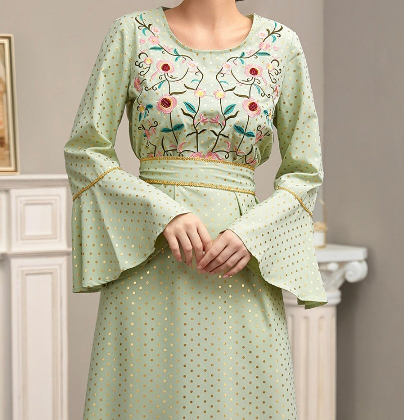 “ASHIFA” Mint Green Dress